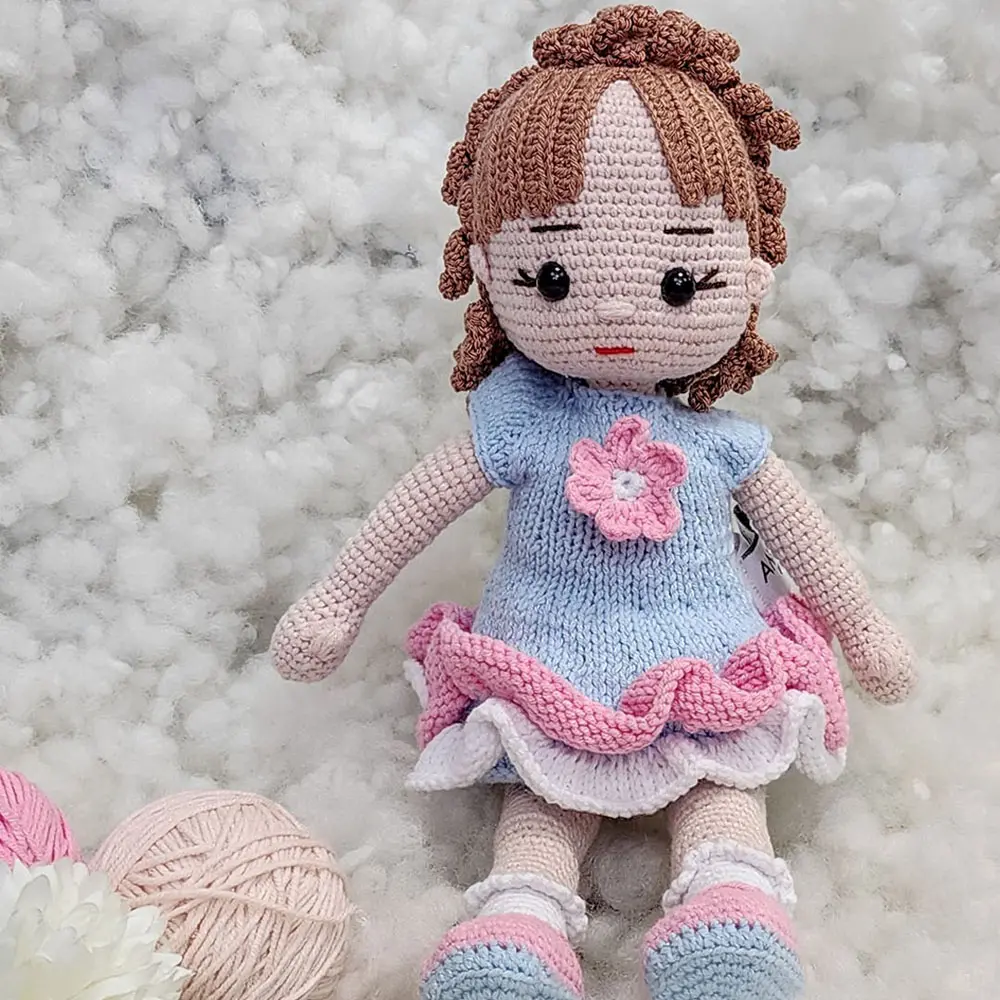 AMİGURUMİ AYŞEG&Uuml;L BEBEK - ANTAMGAYSG1-Mavi-4