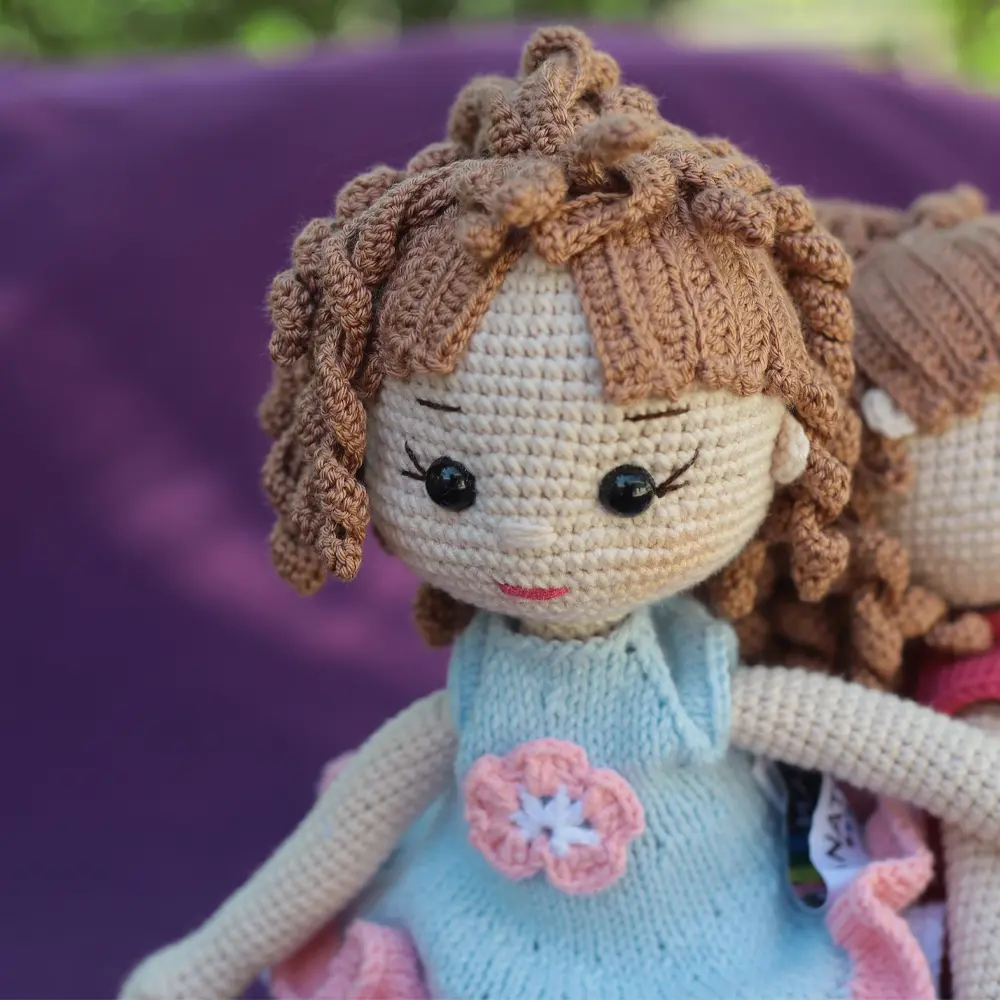 AMİGURUMİ AYŞEG&Uuml;L BEBEK - ANTAMGAYSG1-Mavi-5