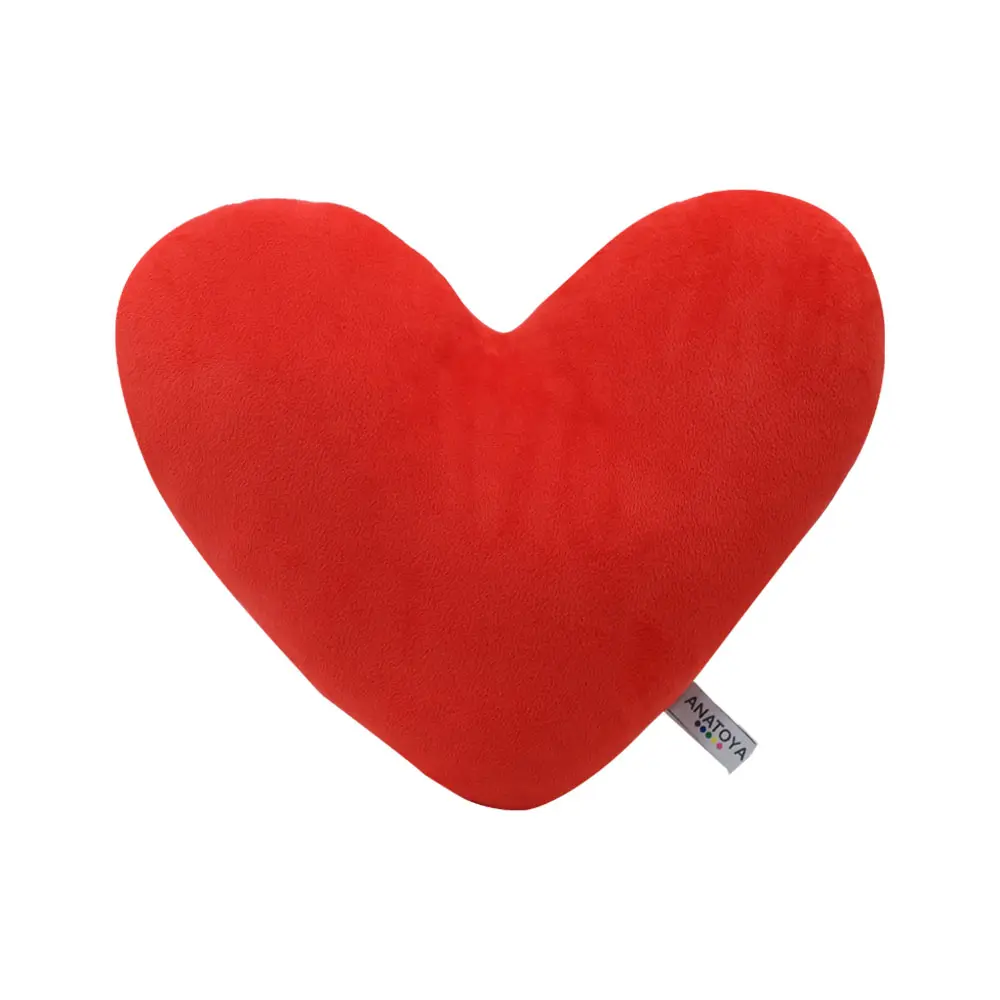 Peluş Kalp Yastık - ANTPLSYST01 Kırmızı