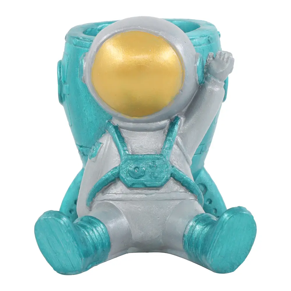 TAŞ TOZU KALEMLİK ASTRONOT-Turkuaz-1