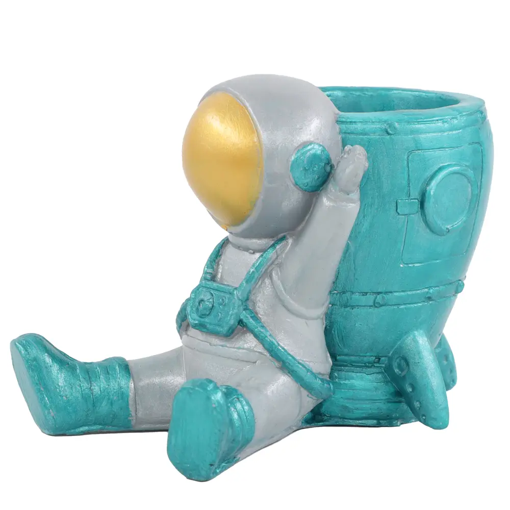 TAŞ TOZU KALEMLİK ASTRONOT-Turkuaz-2
