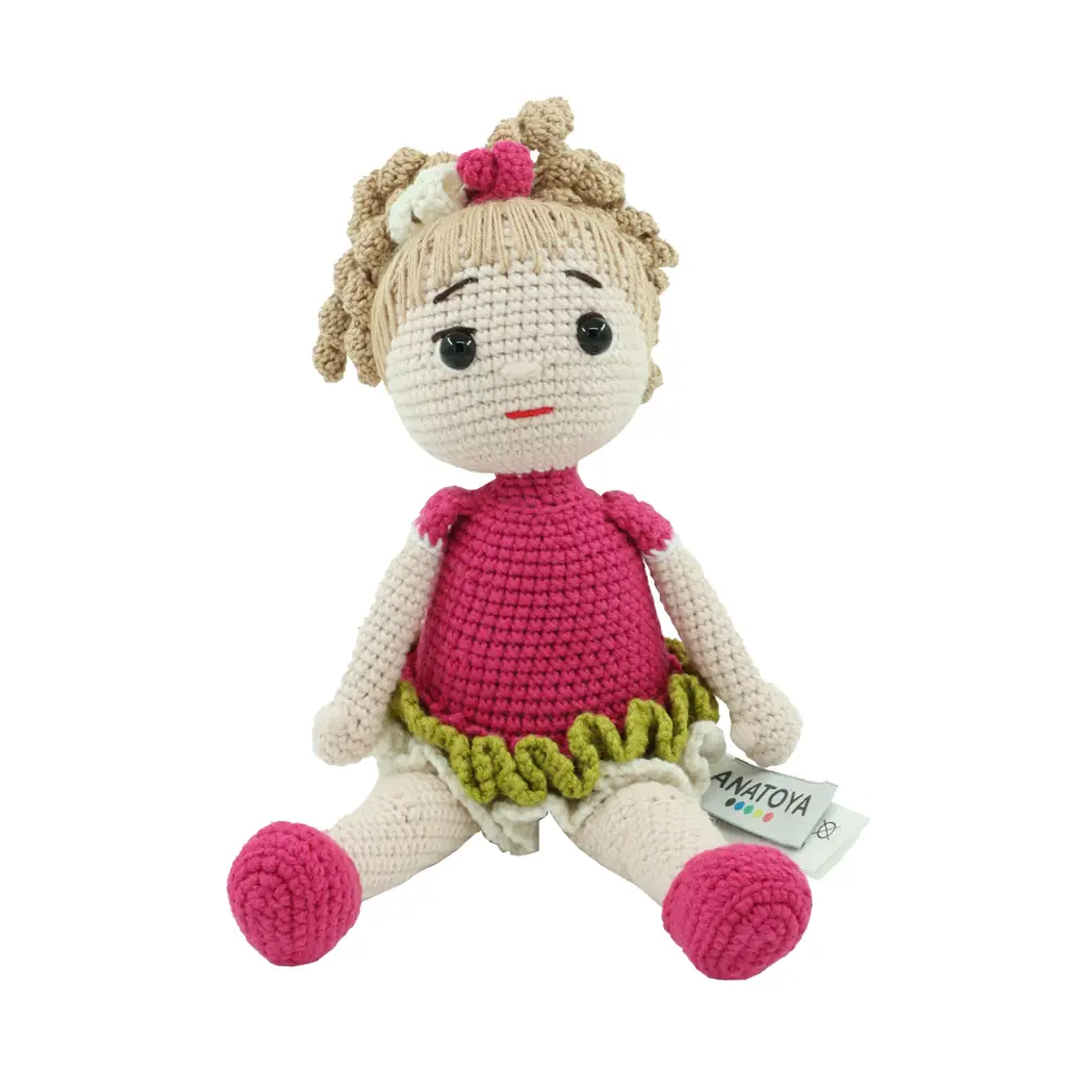 AMİGURUMİ SÜSLÜ BEBEK - ANTAMGSUSL1-Pembe-1