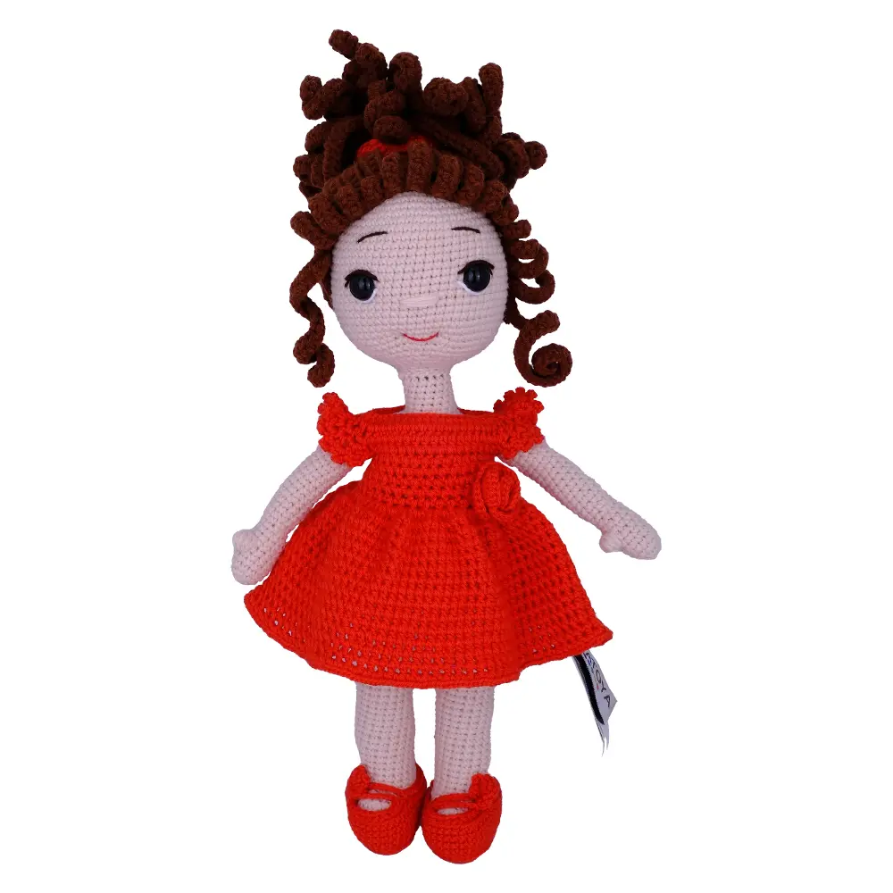 AMİGURUMİ ZEHRA BEBEK - ANTAMGZEHR1 Kırmızı